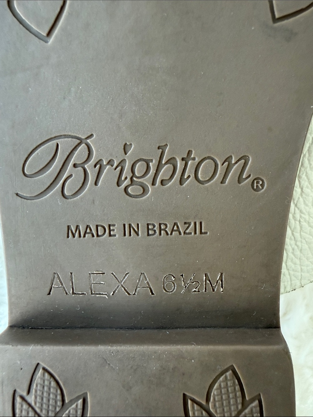 Brighton Alexa White (Tan/Cream) Sandals - Picture 9 of 9